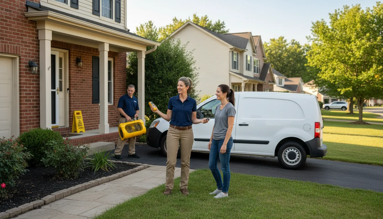 Residential water damage restoration in Lawton, PA